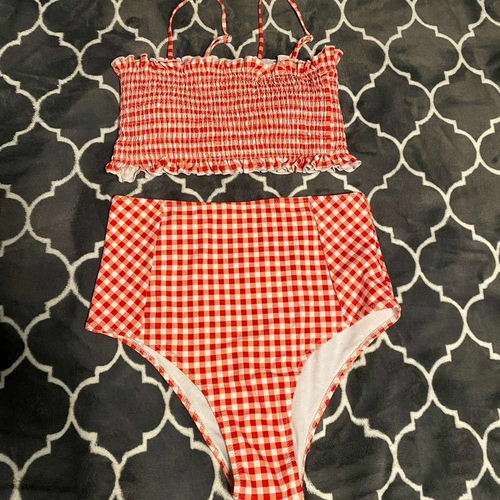 Cute Red & White Bikini
